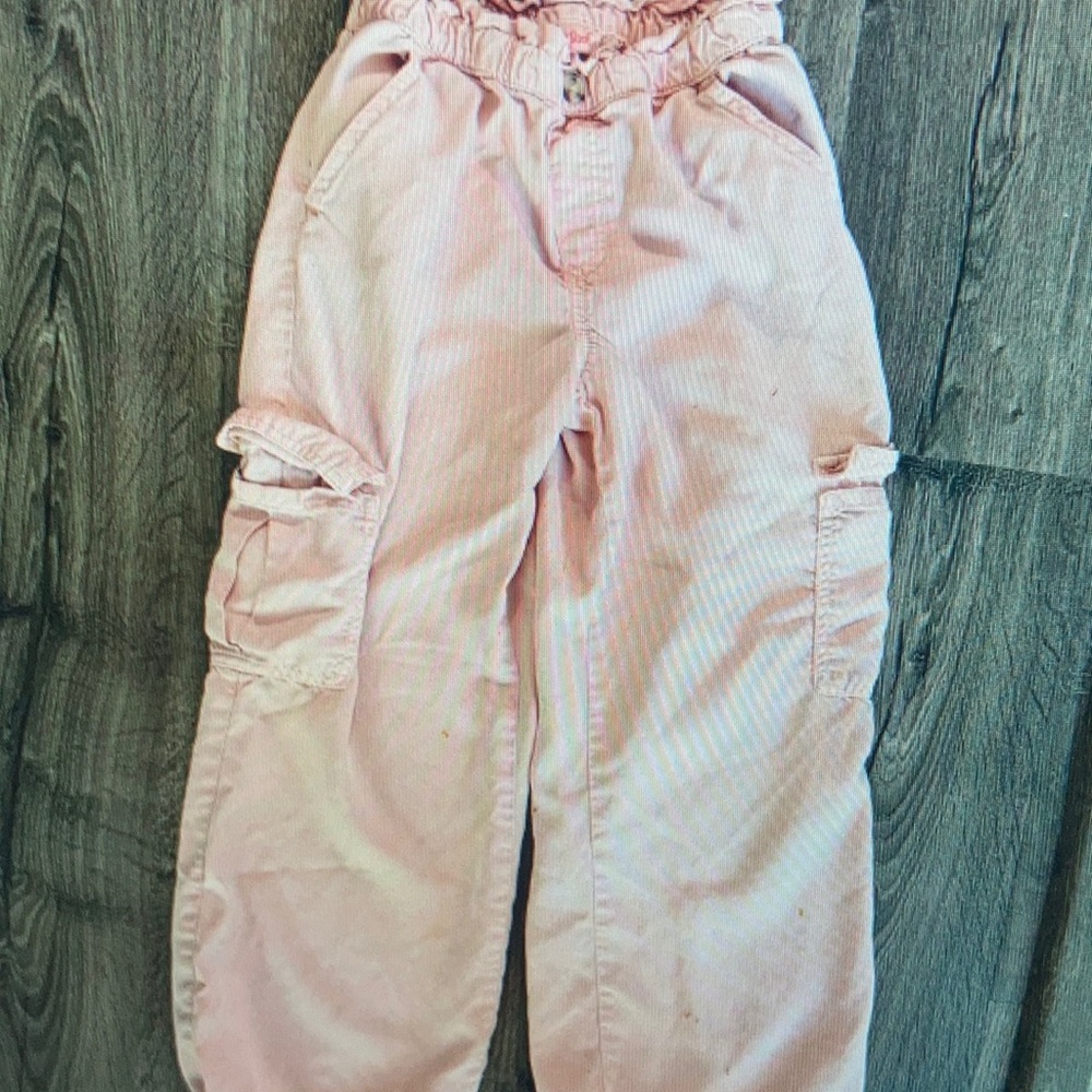 Cat & jack Girls Pink Cargo Jogger Pants size Medium